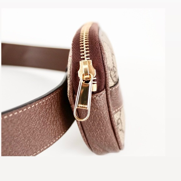 GUCCI OPHIDIA GG SUPREME CANVAS BELT BAG - Picture 5 of 6